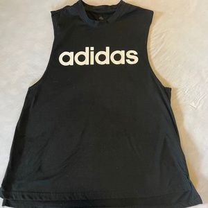 Adidas black muscle tank